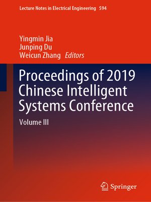 cover image of Proceedings of 2019 Chinese Intelligent Systems Conference